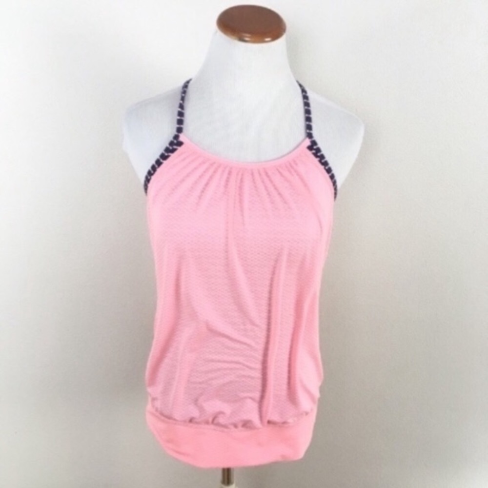 Ivivva By Lululemon Double Dutch Pink Tank Top Girl’s Sz 14